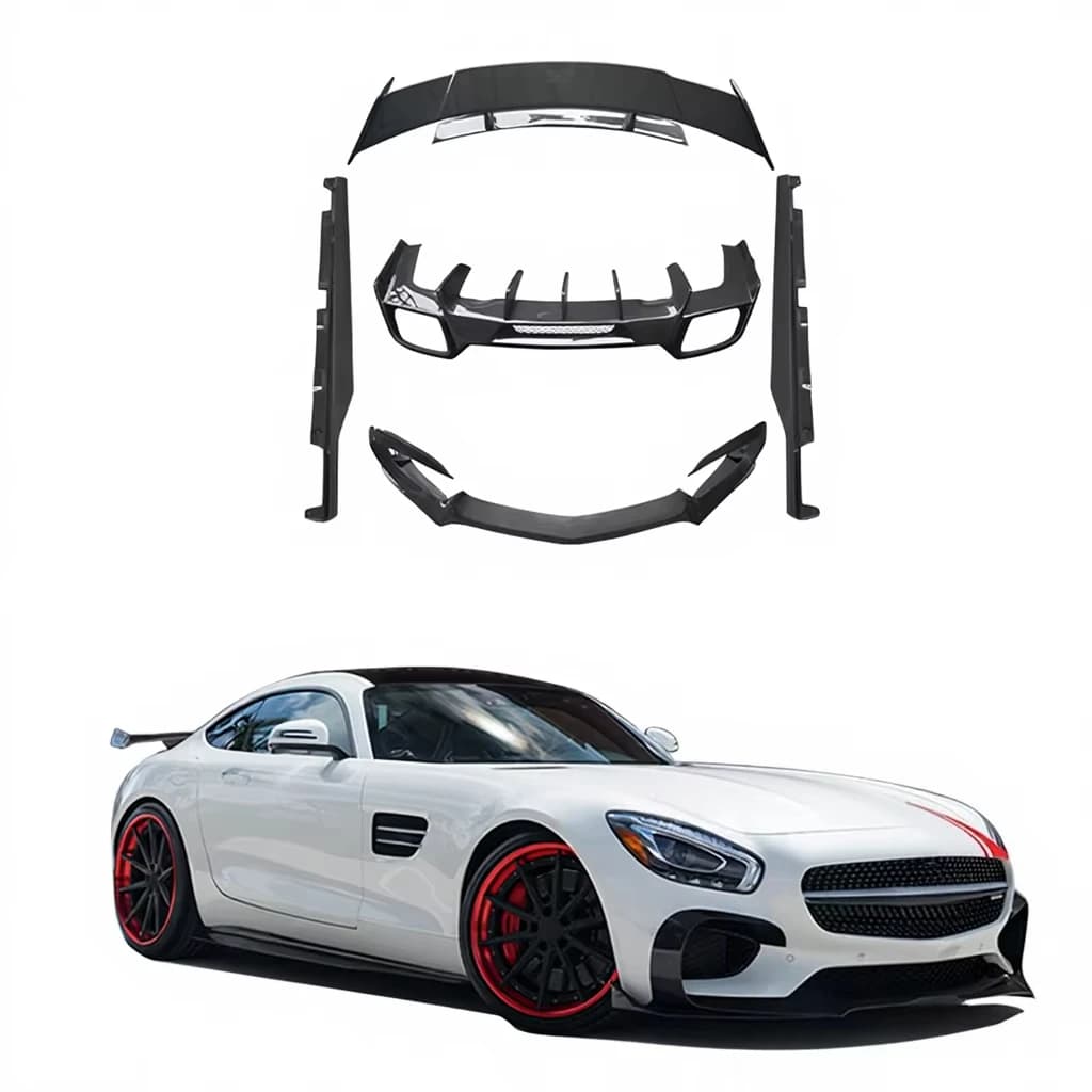 STLF Exterior Restyling R Style Conversion Kit for AMGS GT/GTC/GTS 2015-2019 Carbon Fiber Auto Parts Car Accessories Mod