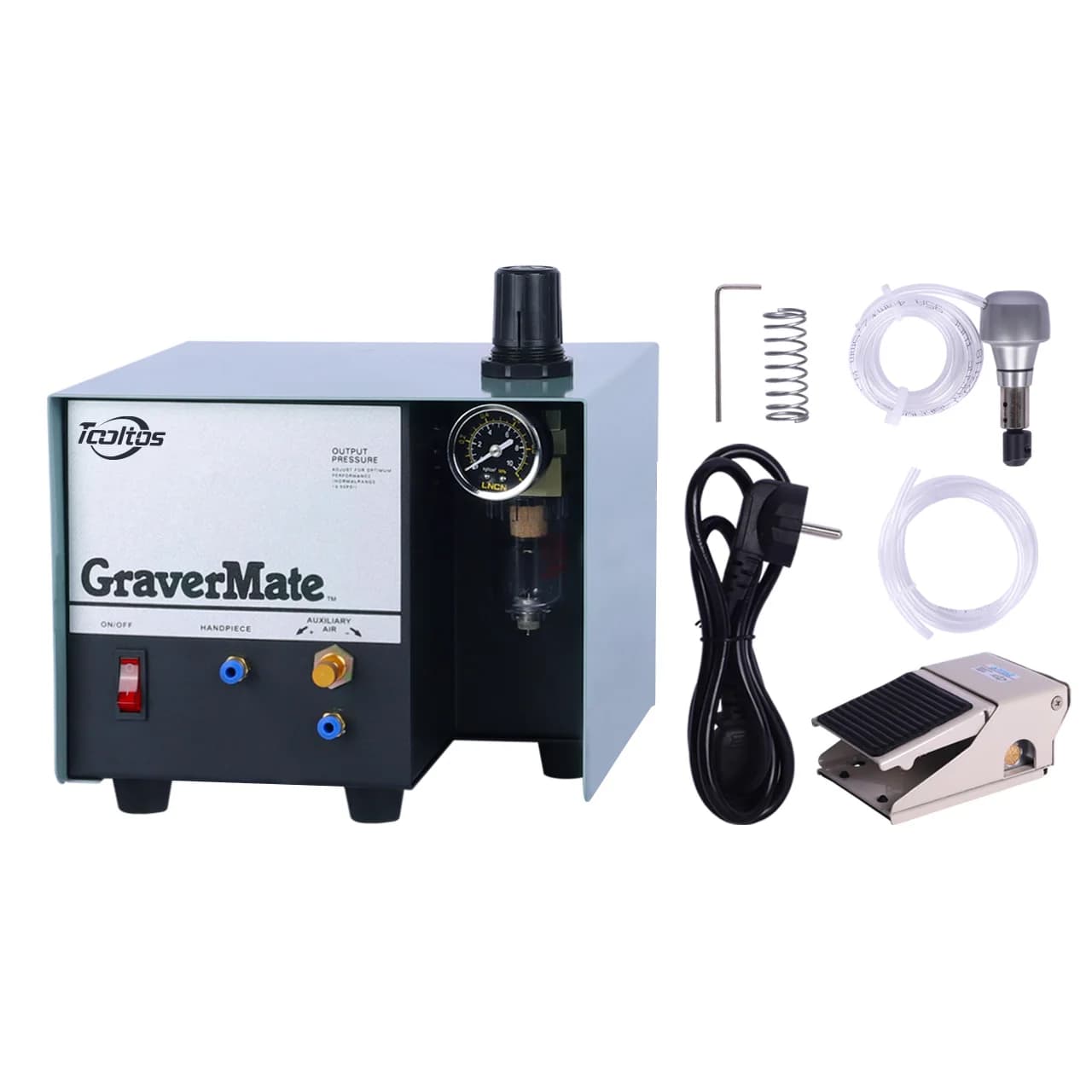 Jewelry Air Engraver Tools 1400RPM Single Ended Pneumatic Impact Engraving Machine Graver Jewelry Engraver