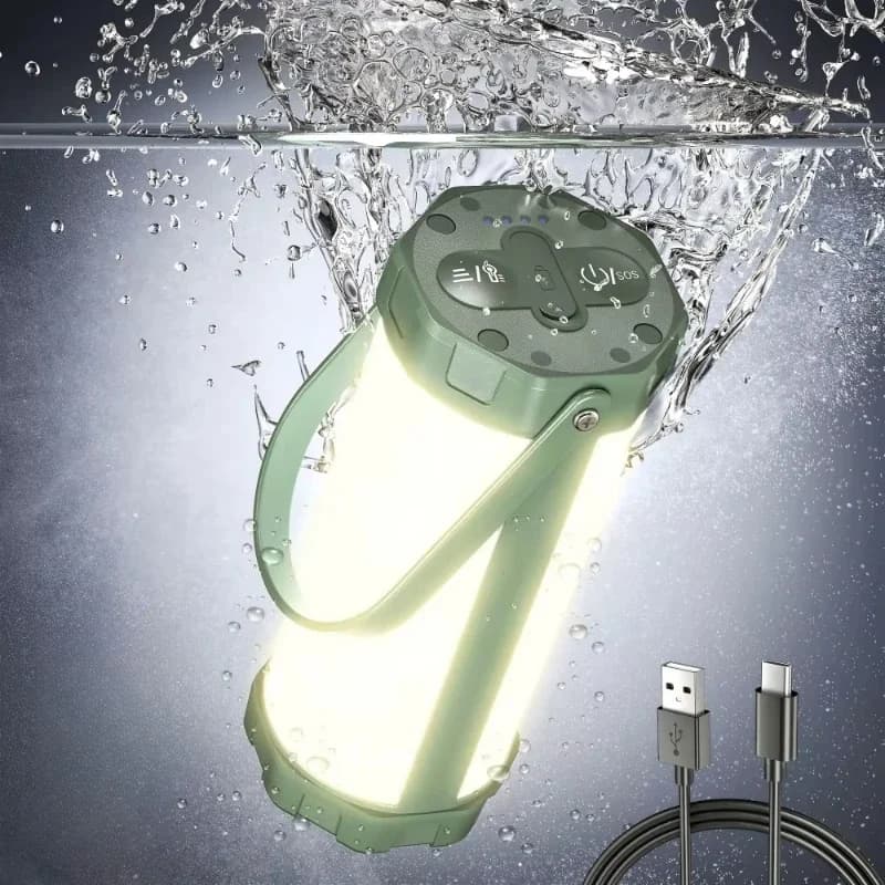 Waterproof Mini Portable Camping Light Usb Rechargeable Light Emitting Diode Outdoor Camping with Sos Mode