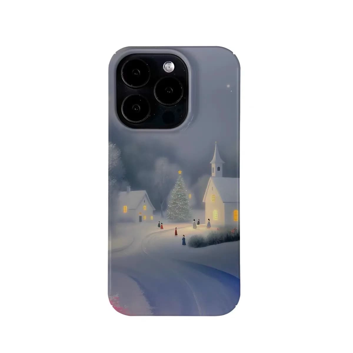 Ins Korean Blue Purple Cottage Phone Case for IPHONE 17 Air 16E 15 PROMAX 14 Plus 13 12 MINI 11PRO 16Plus XR Acrylic Phone Cover