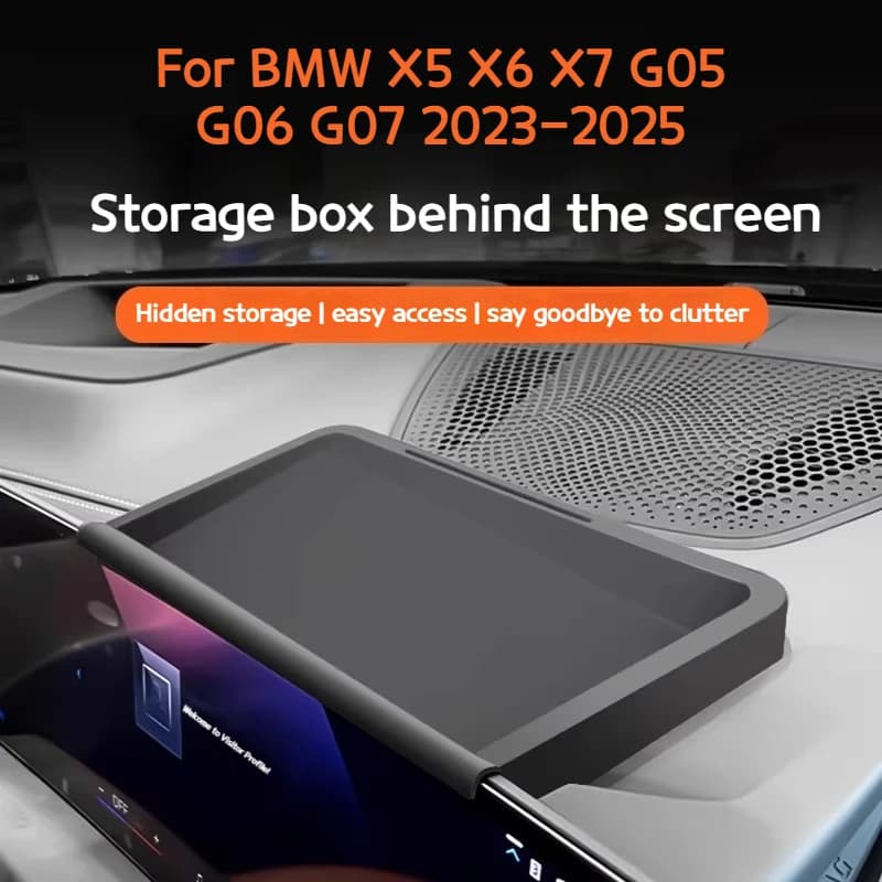Car screen storage box central control storage storage box storage box For BMW X5 X6 X7 G05 G06 G07 2023-2025 accessories
