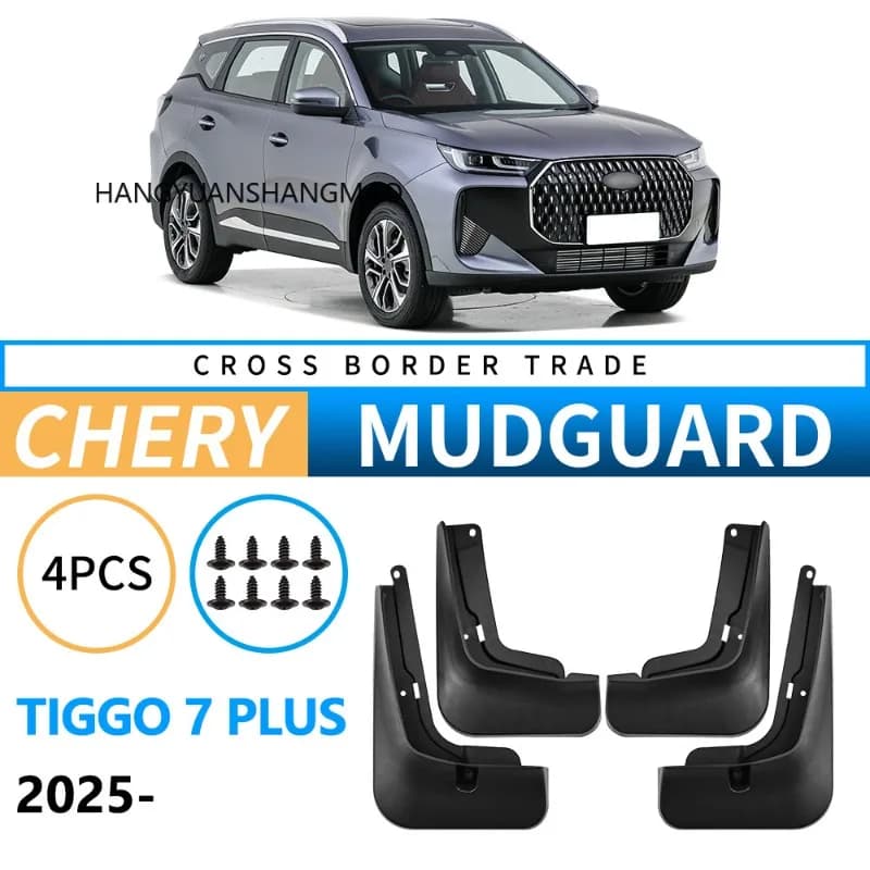 Mudflaps for Chery Tiggo 7 Pro Max Plus Ebro S700 2025 2026 Car Mud Flaps Splash Guards Cover Mudguards Fender Flare Accessories