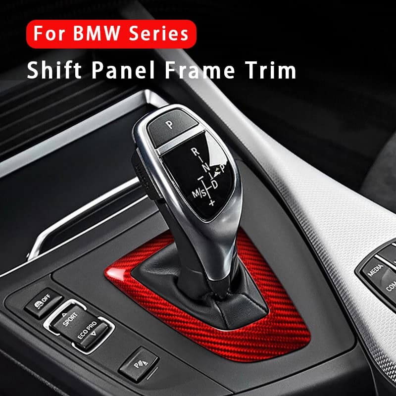 Real Carbon Fiber Car Console Gear Shift Panel Cover Trim For BMW 1 2 3 4 Series F20 F22 F23 F30 F31 F34 GT F32 F33
