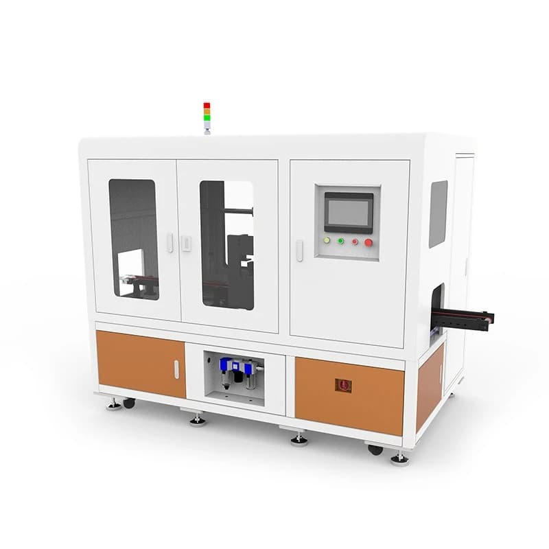 Automatic bagging and corner cutting machine, packaging machine, heat shrinkable film packaging machine