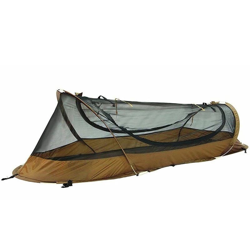 Outdoor single tent, mosquito-proof waterproof tent, outdoor folding bed