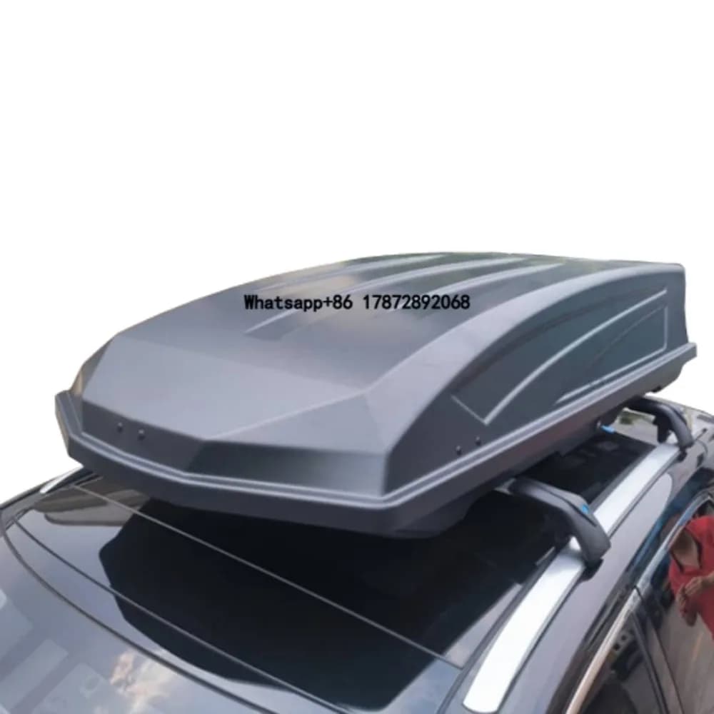 Shell Rooftop Cargo Box Carrier for 800L ABS PMMA Plastic Roof Rack Box With Security Keys Sports Design Side Opening