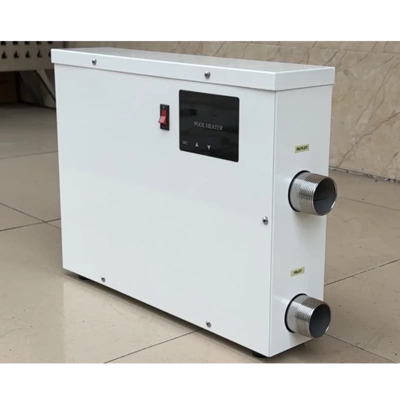 Electric Pool Heater Swimming Heating Pump 11KW 220V Hot Tub Water Thermostat with Touch Screen for Above-ground Swimming Pools