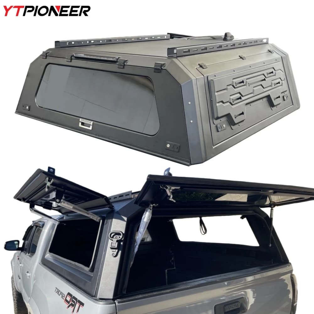 Pickup Topper Truck 5ft Smart Bed Cap 6 Foot Long Bed Hard Camper Shell Aluminum Canopy For 2021 2022 2023 Toyota Tacoma 3rd Gen
