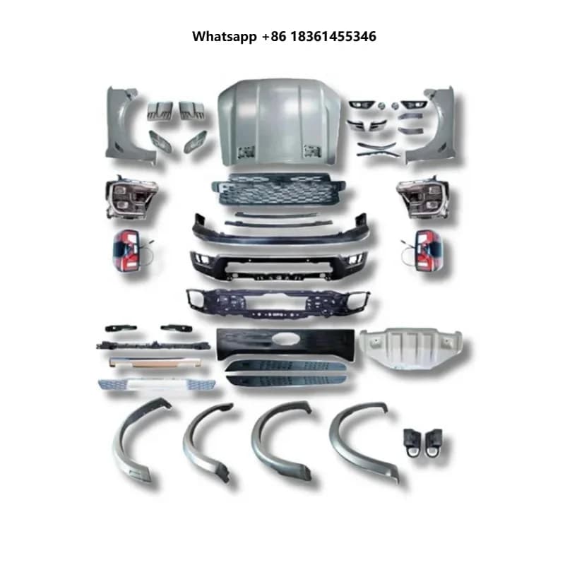 For 2012-2021 T6 T7 T8 Upgrade To T9 Raptor Style Exterior Accessories High Quality Ranger Facelift Surround Mod Parts