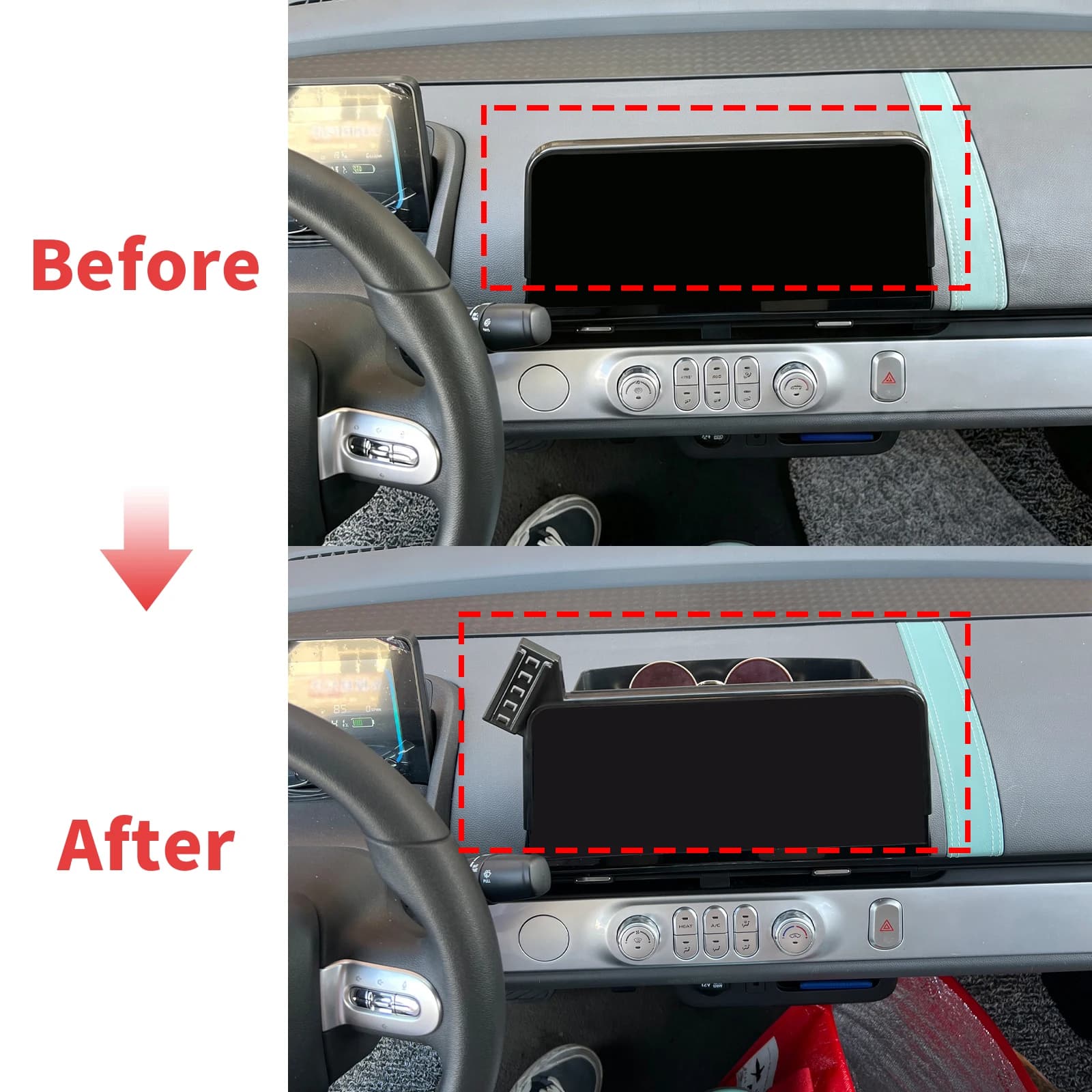 for Changan Lumin 10.25inch 2023-2025 2026 2027 LHD Phone Stand, Car Interior Holder Stable Support Universal Car Accessories