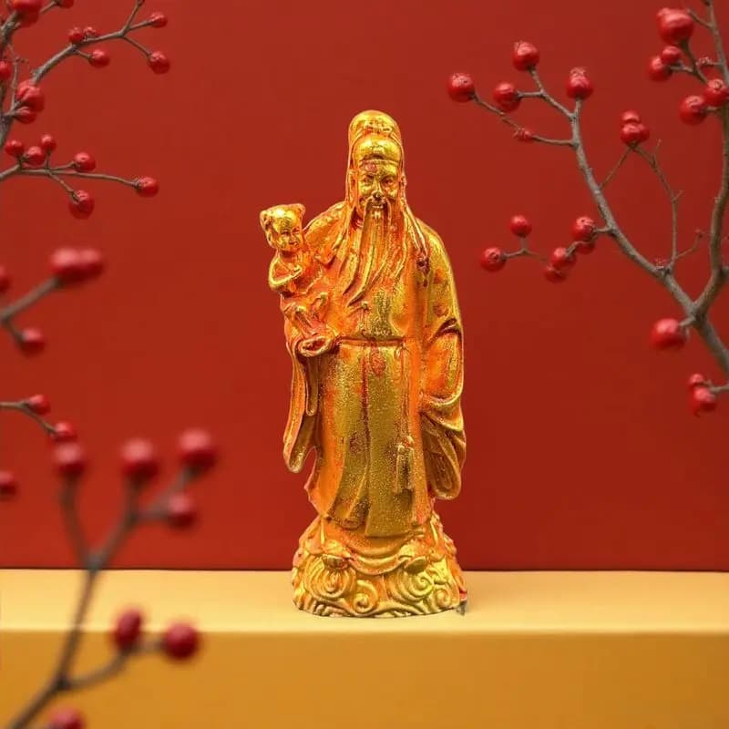 Bronze for home living room decoration fortune prosperity and longevity ornaments