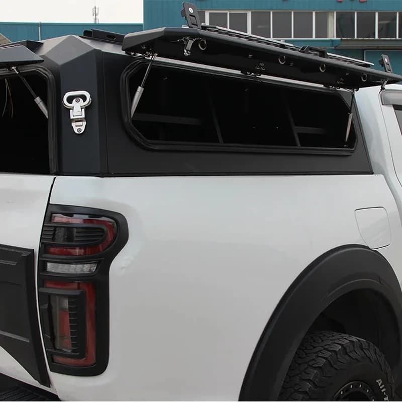 Top Quality High-Strength Mechanically Style Hardtop Pickup Truck Bed Cover Mangane Steel Three-Door Canopy D-V-Cr