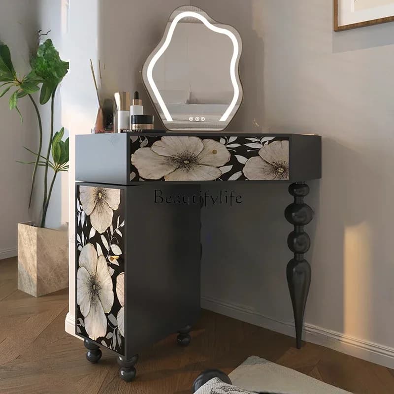 FG43*French light luxury dresser integrated small storage chest solid wood dressing table