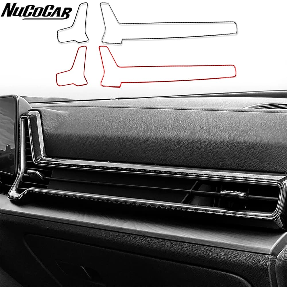 For Kia Sportage NQ5 2022-2025 Carbon Fiber Instrument air conditioning vents panel Car Accessories Interior Decorative Stickers