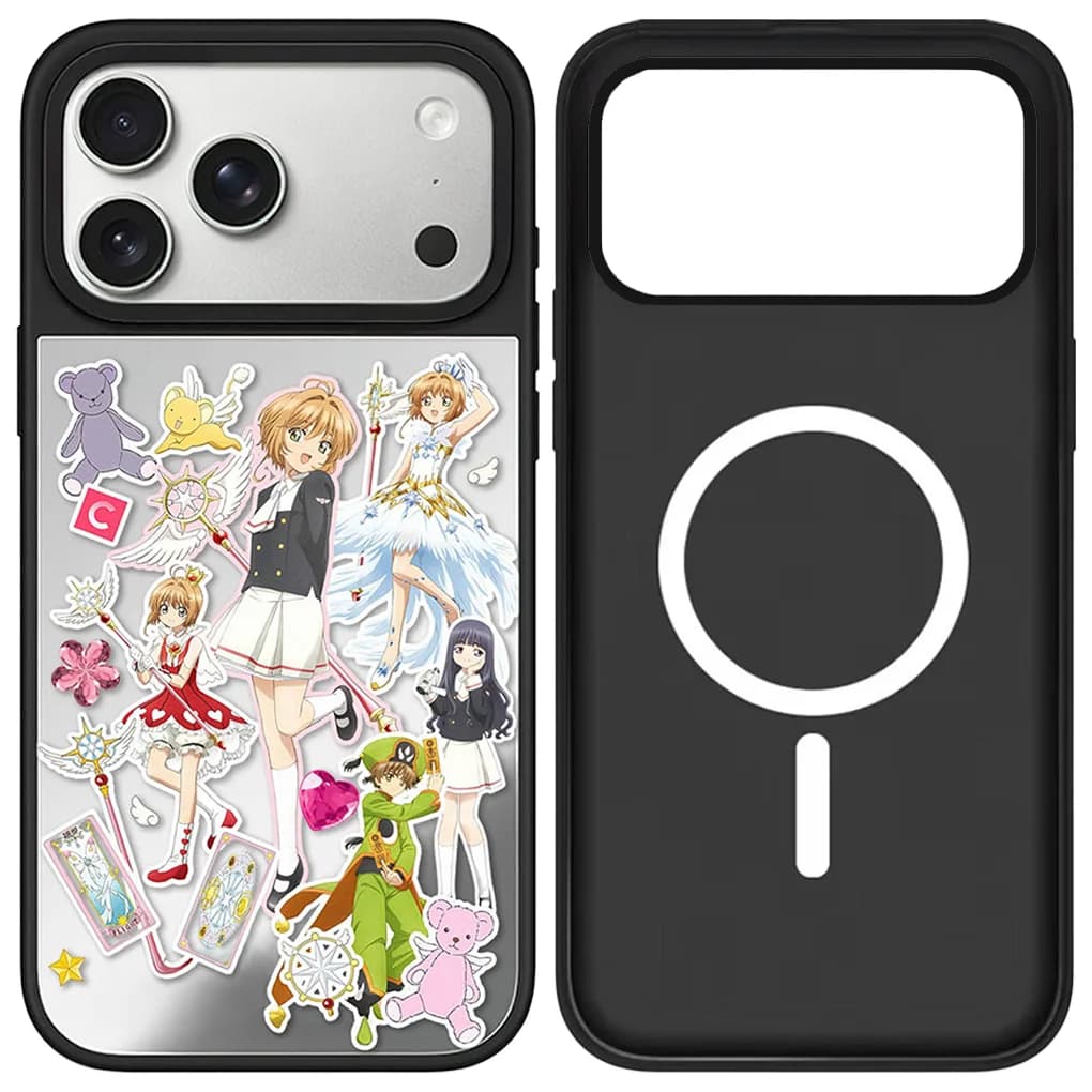 Classic Anime Mirror / Acrylic Magnetic Case: Compatible with IPhone 17 16 15 14 13 12 Pro Max 17 Air