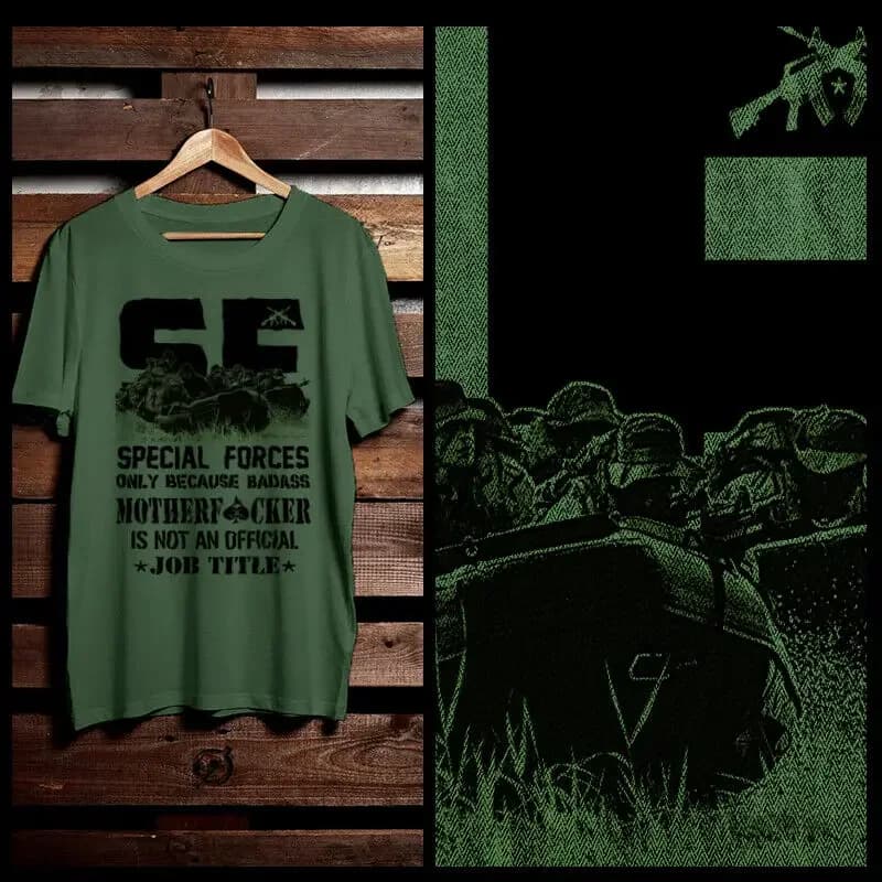 Military Special Forces Men T-Shirt Combat Veteran Tactical Combat Operation Shirt Short Casual  Harajuku Mens Clothing