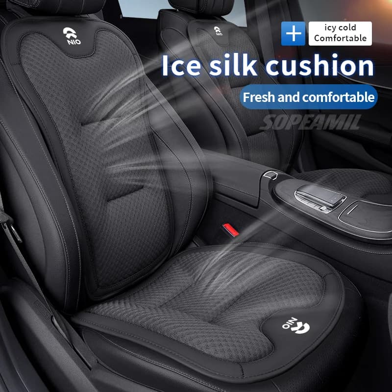 Car Seat Cushion Cover Breathable Ice Silk Seat Protector Pad For NIO ES6 ES7 ES8 ET5 ET7 ET9 EC6 EC7 Ultra-thin Accessories