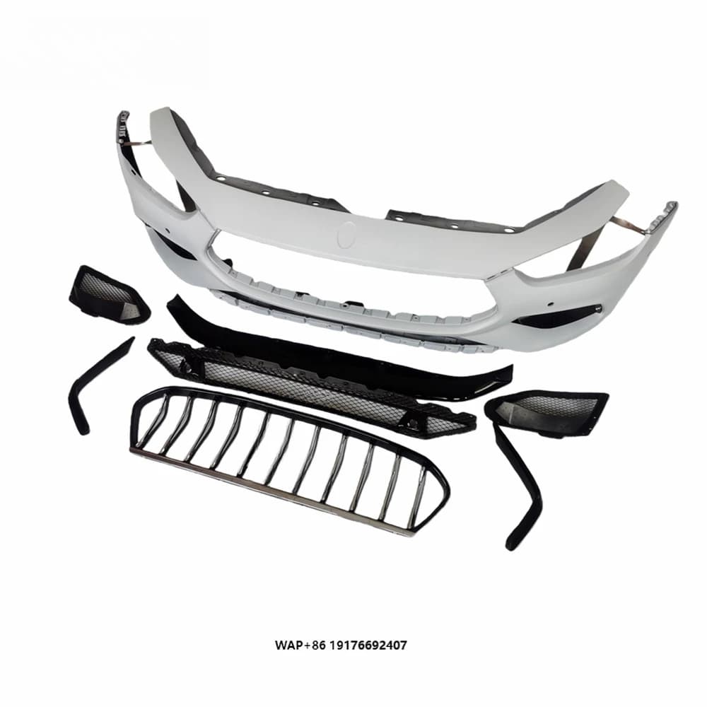 Suitable for Ghibli Old 14-17 Upgraded New GTS Carbon Fiber Sport Front Bumper Assembly