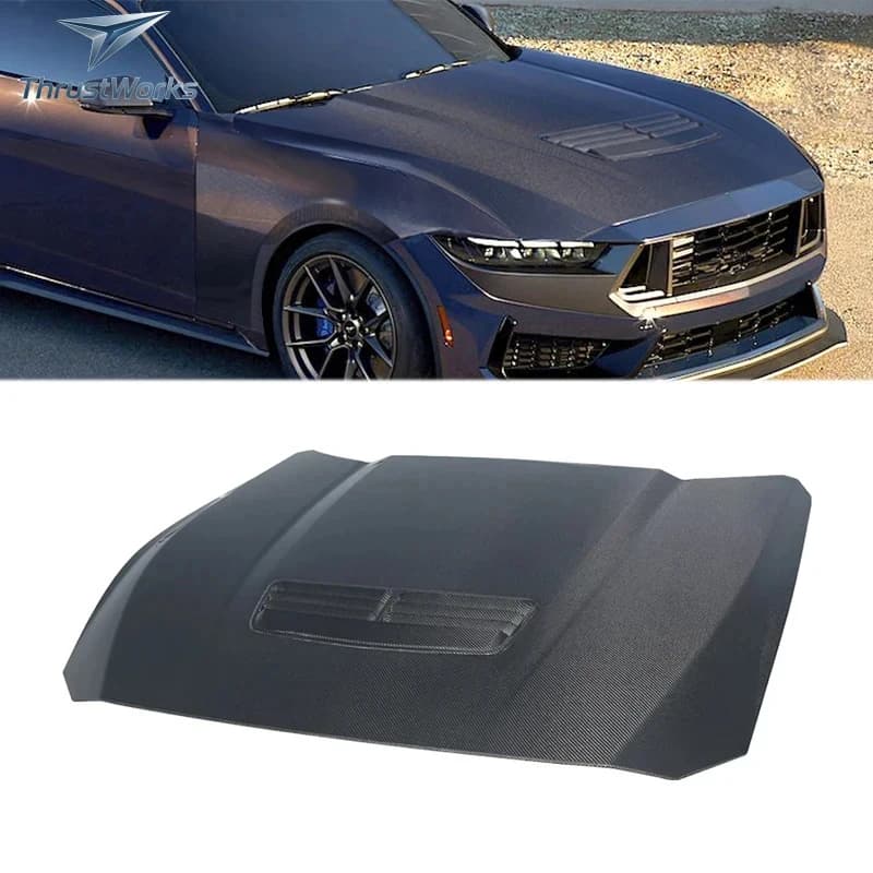 2024 Mustang S650 Real Carbon Fiber Engine Hood Bonnet New Hot Sale Item Excellent