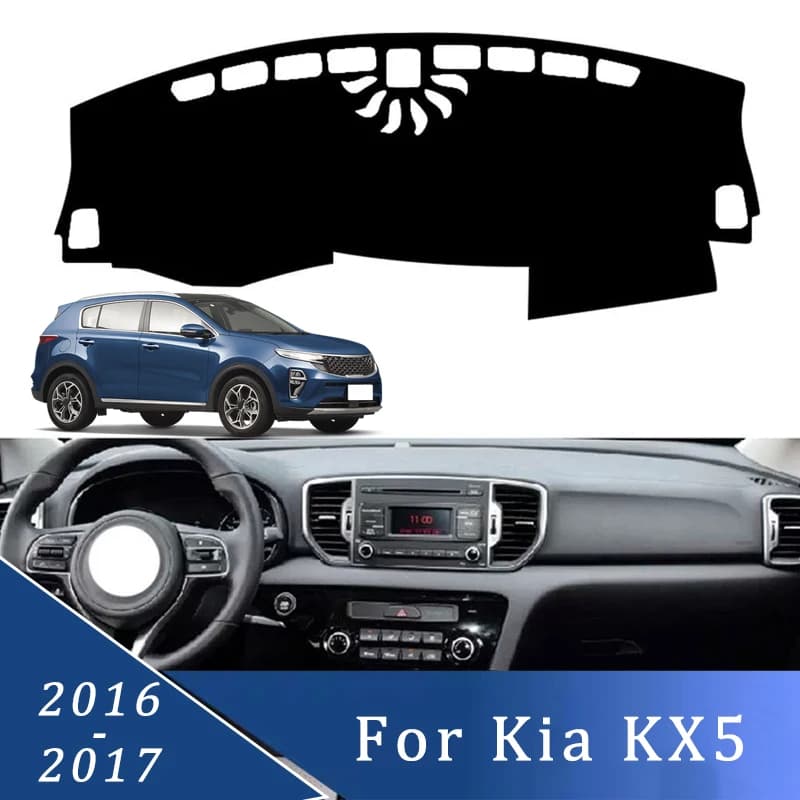 Car Dashboard Cover Sun Shade Mats Avoid Light Pads Instrument Panel Protective For Kia KX5 2016-2017 Model Car Accessories