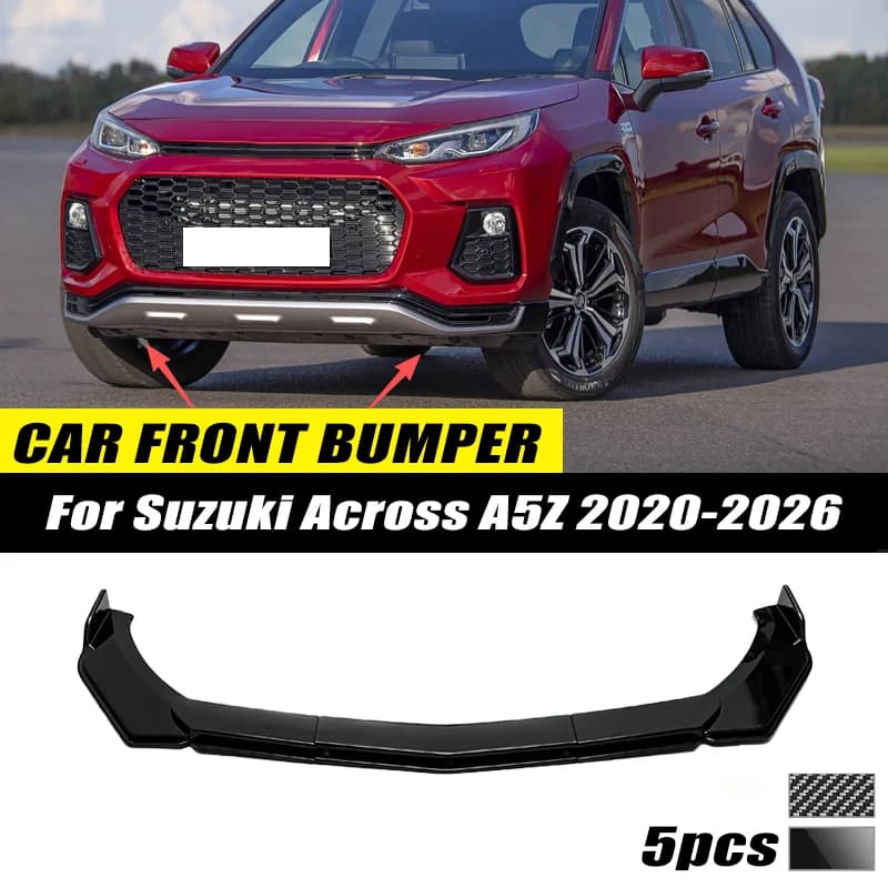 For Suzuki Across A5Z 2020-2026 Front Bumper Lip Front Guard Spoiler High-quality ABS Material Body Kit Front Lip Accessory