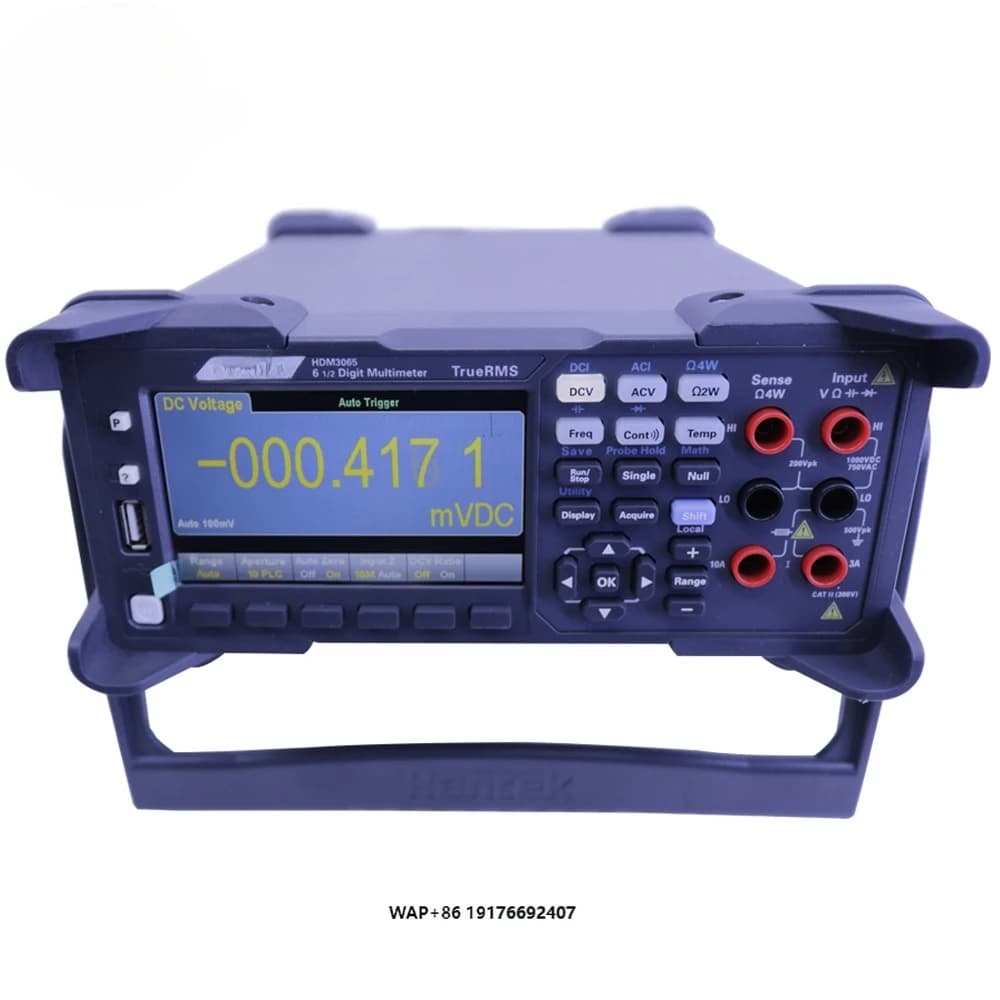 Hantek HDM3065 Series Desktop Digital Multimeter 6 1/2 Bit Reading Resolution 0.1μV Resolution Double-Display 4.3 Inch Color LCD