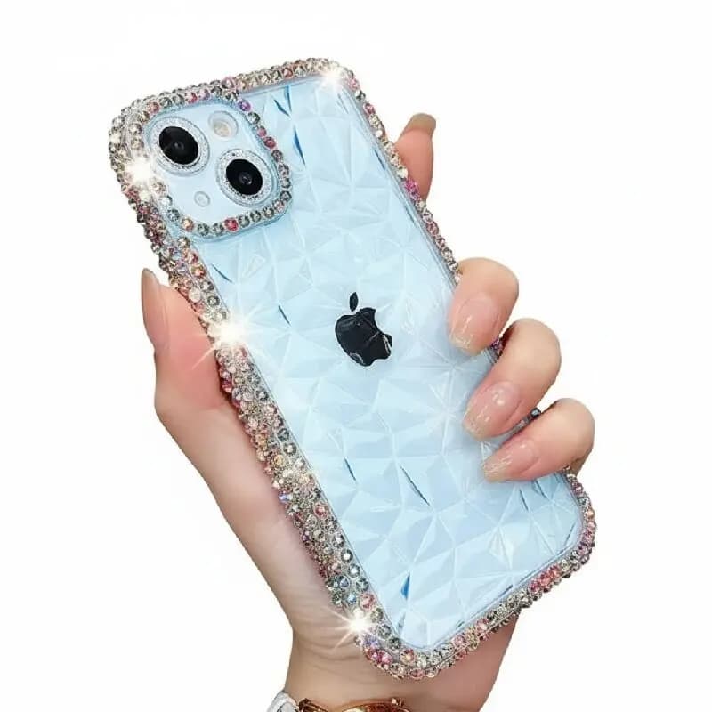 Luxury Popular Glitter Rhinestone Bling Phone Case For iPhone 17 Pro Max  11 12 13 14 15 16 ProMax Shining Back Cover