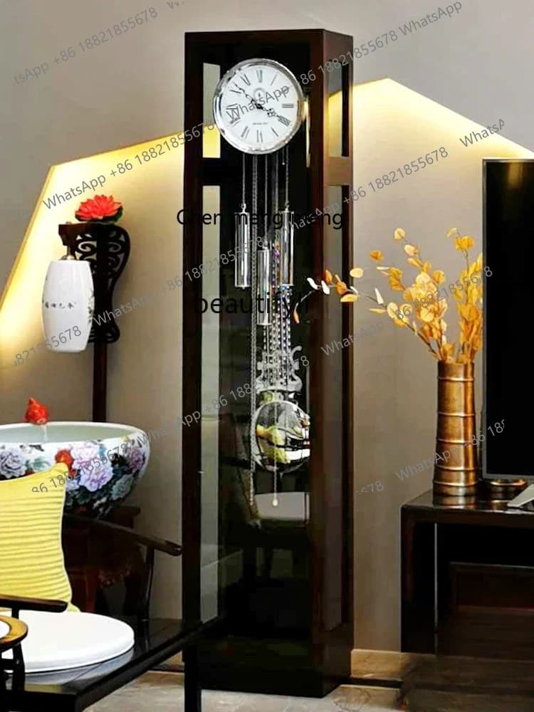 ss7486 European-Style the Grandfather Clock Living Room Simple Mechanical Floor Clock Hermle Movement Light Luxury Modern