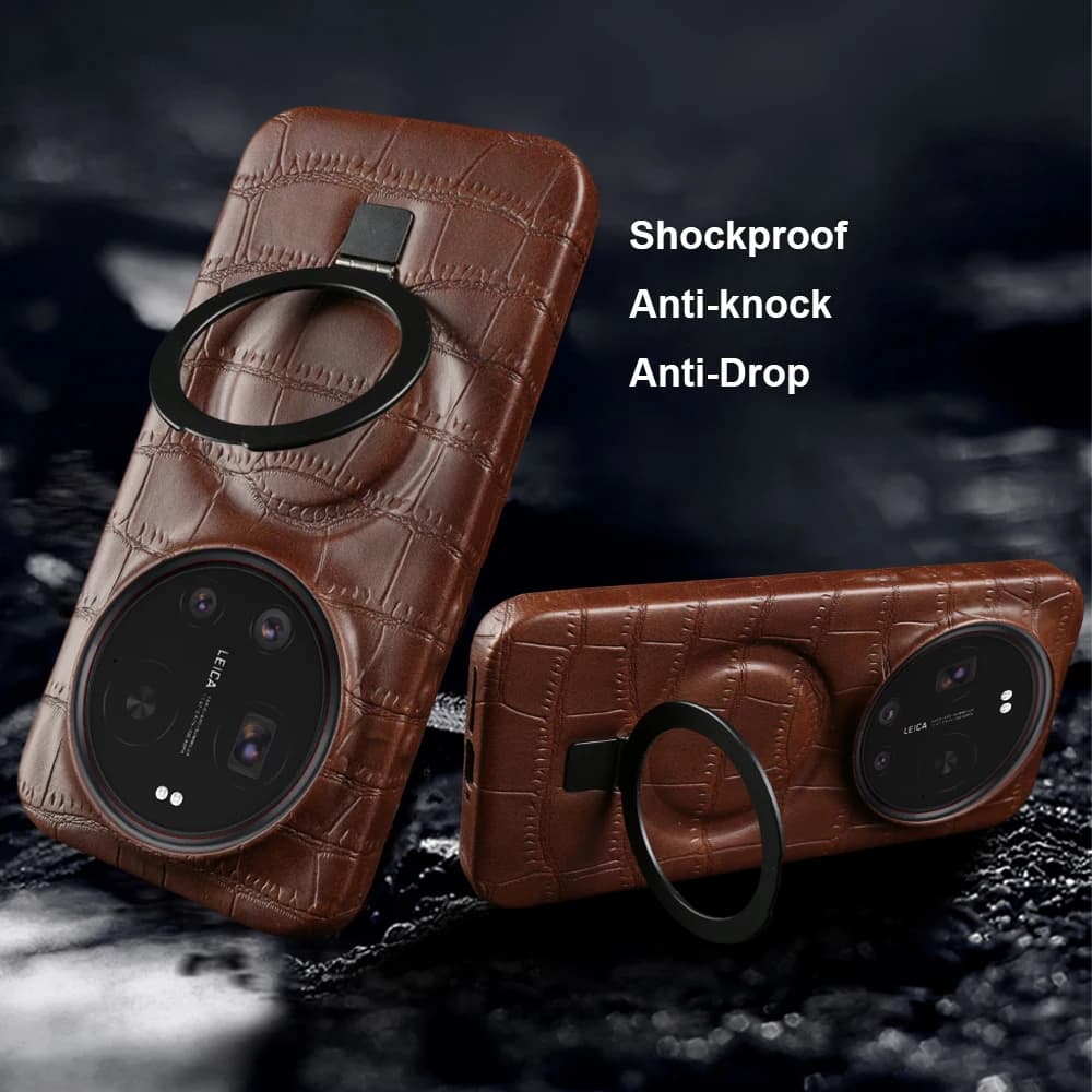 Magnetic Stand Holder Leather Phone Case For Xiaomi 17 Pro Max 15 Ultra 15S 15T 17T Pro 14T 13T 12S 12T 12X 13 12 11 Lite Cover