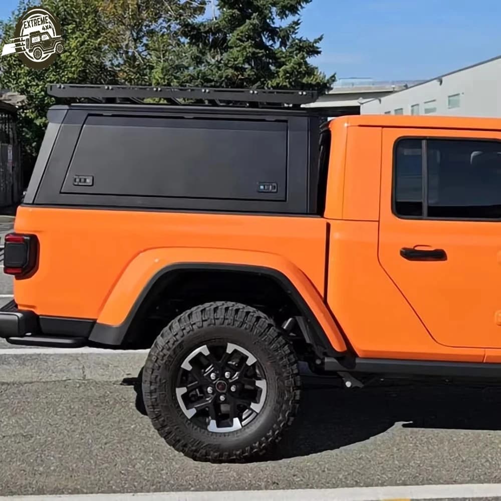Best Price New Style Aluminum Waterproof Hinged Anti-Theft Pickup Canopy Truck Bed Cap Hardtop Topper JEEP GLADIATOR JT20+ Roof