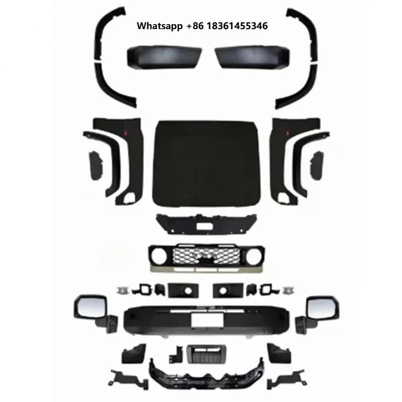 For LC70/LC76/LC79 Upgrade Kit Facelift Body Kit Bumper Bonnet Head Lights