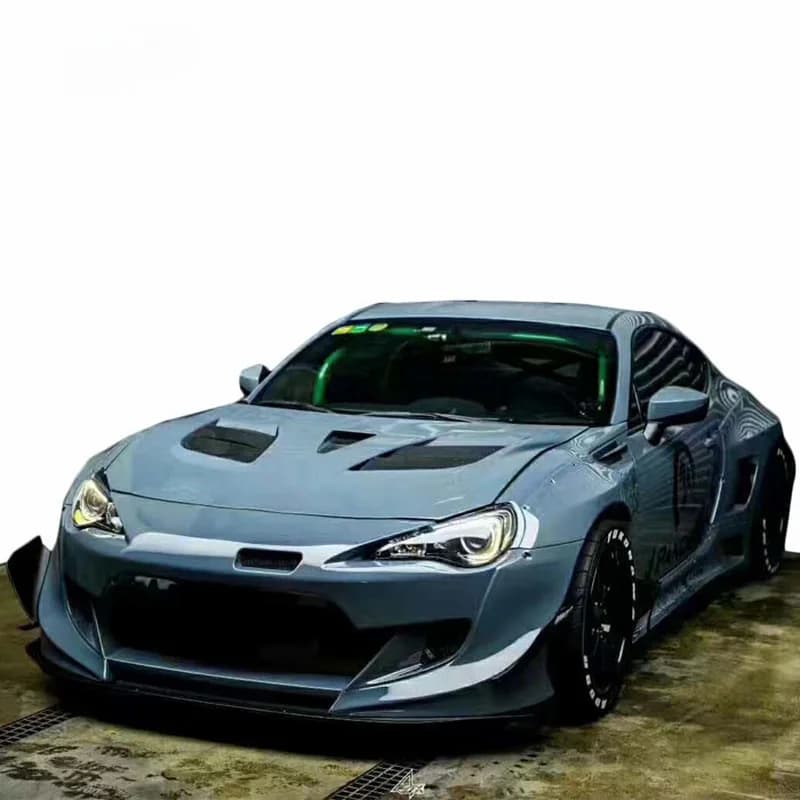 86 BRZ Rocket Bunny 3 Style Wide Body Kit Front Bumper Side Skirt Fender Rear Diffuser Spoiler Wing Auto Exterior Upgrade