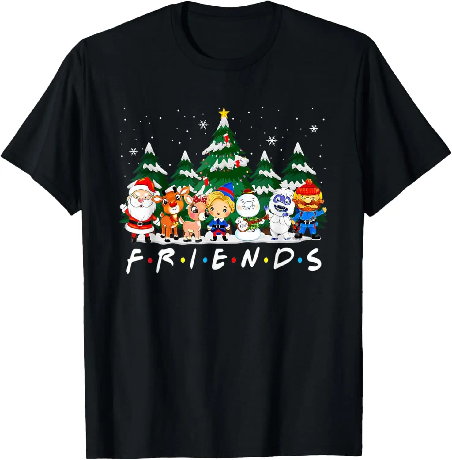 Pajamas Family Friends Christmas T-Shirt 100% Cotton O-Neck Short Sleeve Summer Casual Mens T-shirt Streetwear