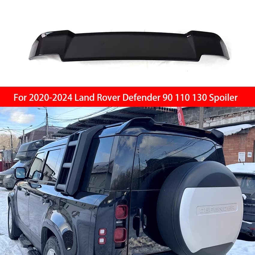 For Land Rover Defender 90 110 130  2020-2024 Roof Spoiler Carbon Surface Rear Trunk Wing ABS Material Tail Spoiler
