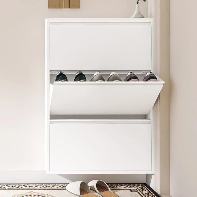 For Metal Modern Shoe Rack Hanging Wall Living Room Shoe Cabinet Storage Organizer Organizador De Zapatos Hallway Furniture