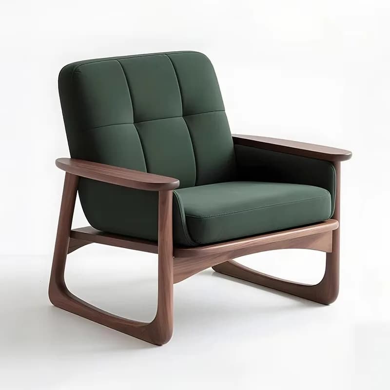 Brown Wooden Living Room Chairs Luxury Unique Relaxing Modern Lazy Chairs Arm Design Single Sillas De Sala Home Furniture