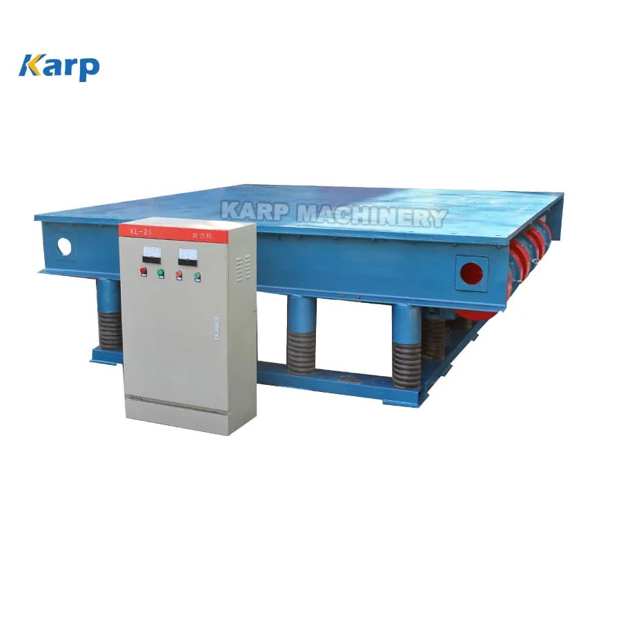 Paver Making Vibrating Table With Sidewall Proof Compact Shaking Platform