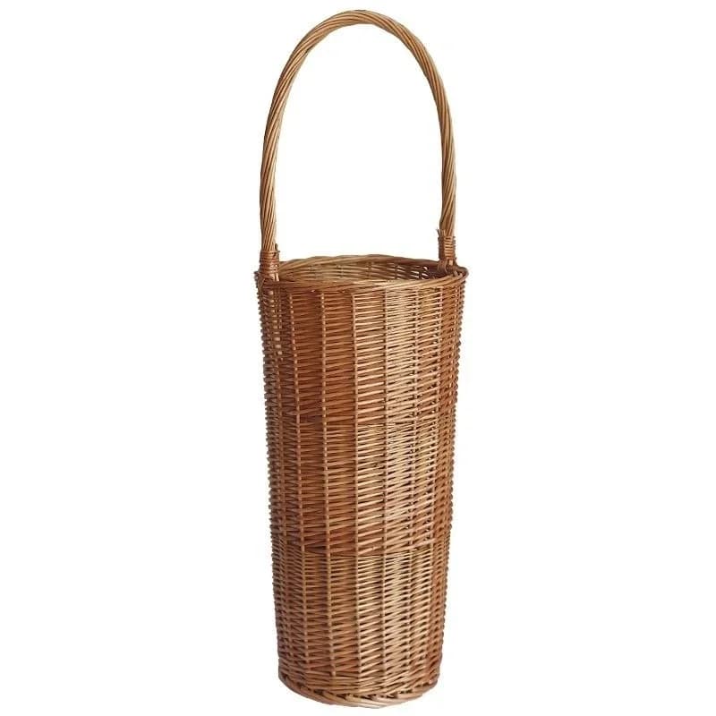 Willow umbrella storage bucket, umbrella rack at the door of the home, rattan woven dirty clothes basket, portable storage