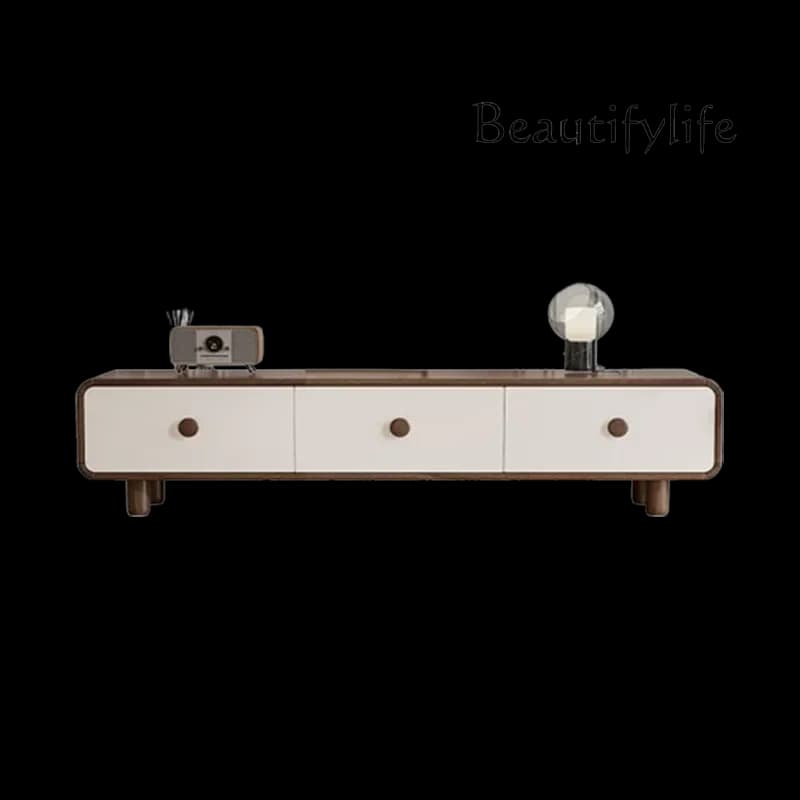 R Organizer Luxury Floor Tv Stand High Legs Nordic Wood Designer Tv Cabinet Universal House Walnut Fernsehtisch Furniture Home