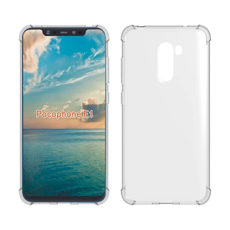 For Xiaomi Poco Phone F1 Air Cushion Shockproof Airbag Silicone TPU Cover Soft Protective Case