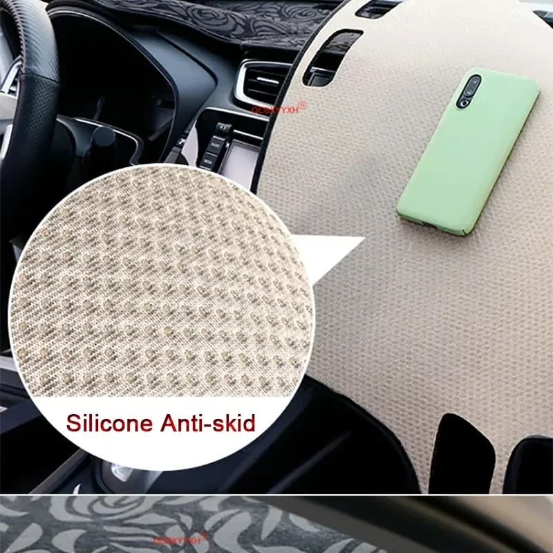 Car Polyester Dashboard Protective Mat Auto Shade Cushion Pad Rose Carpet Mat Cover Accessory For BYD SHARK 6 2024-2026 LHD&RHD