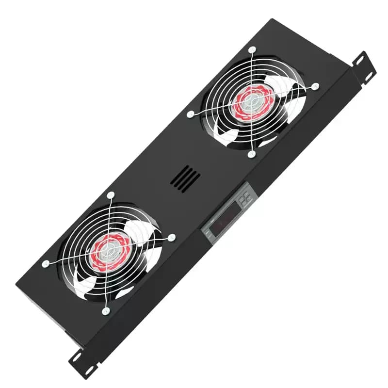 Rack Type Cooling Fan Unit Power Amplifier Switch Radiator Room Cabinet Ventilation Module Intelligent Temperature Control 1U