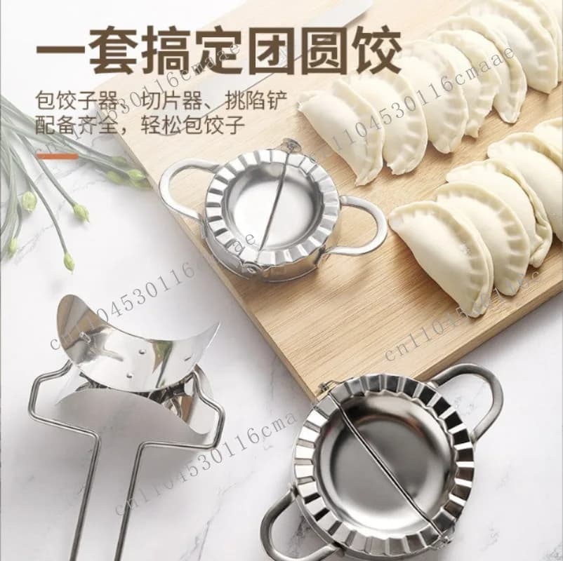 Dumpling making artifact 304 stainless steel pressing dumpling skin mold lazy quick automatic  tool dumpling machine
