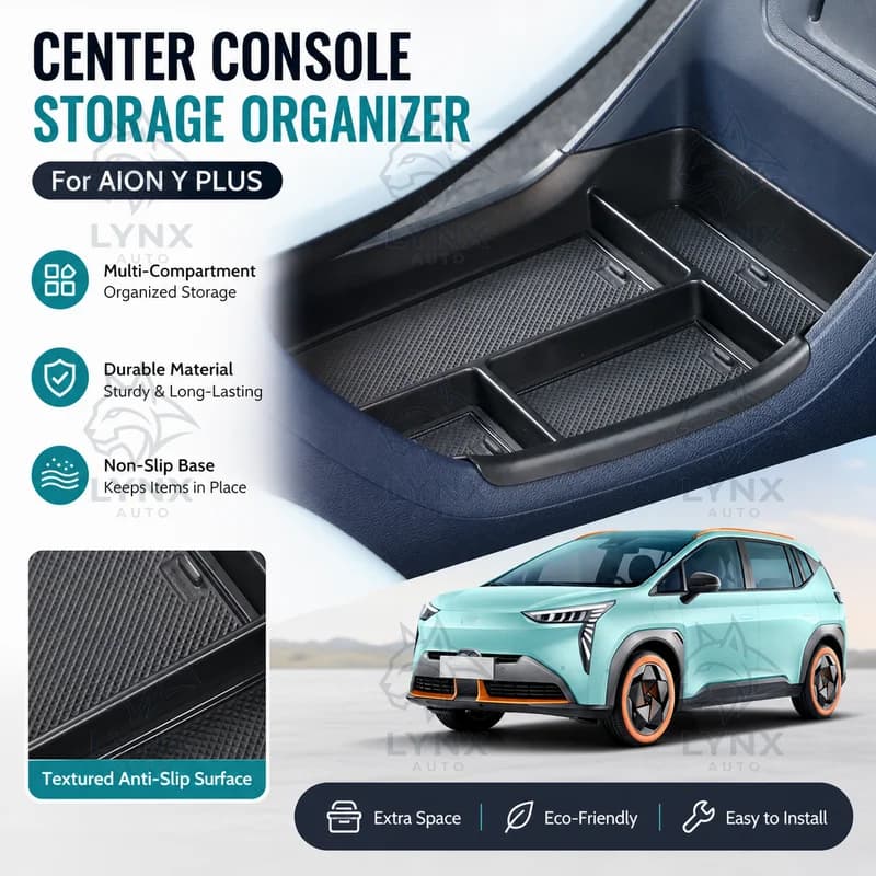 For Aion Y PLUS Center Console Under Storage Box Organizer Tray Car Interior Accessories Specific Modification