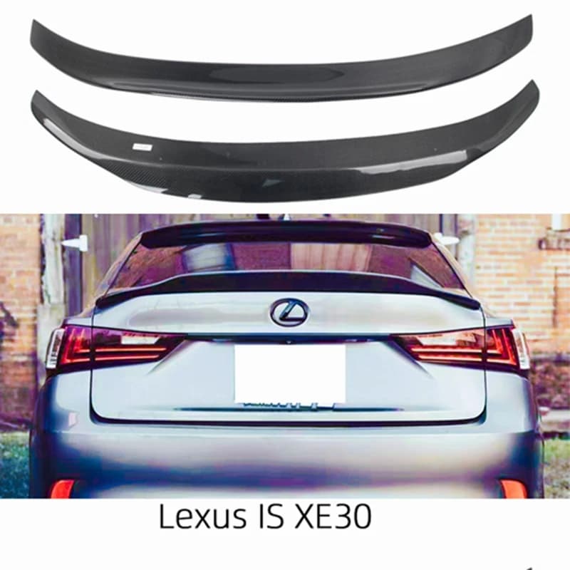 FOR Lexus IS XE30 PSM Style Carbon fiber Rear Spoiler Trunk wing 2013-2020 FRP  Forged carbon