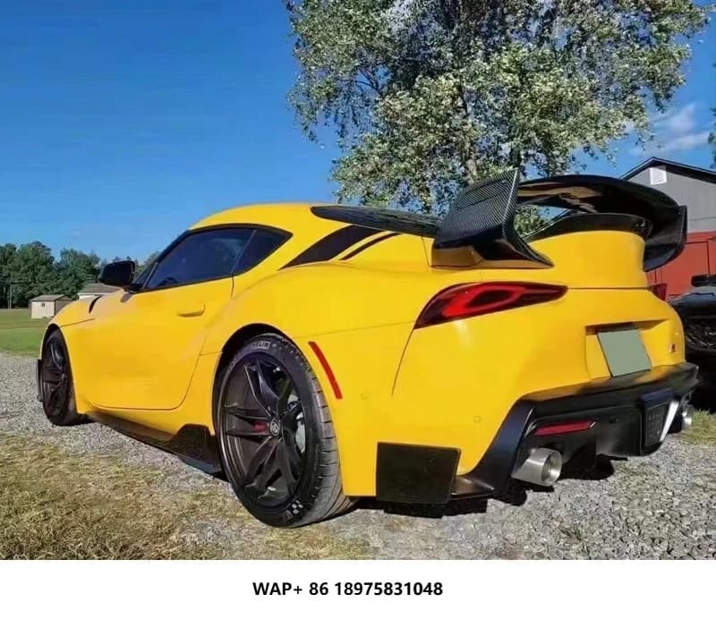 A90/A91 Carbon Fiber Rear Wing, Suitable for 2018-2023 A90/A91, ST Style Three-Section Carbon Fiber Rear Wing