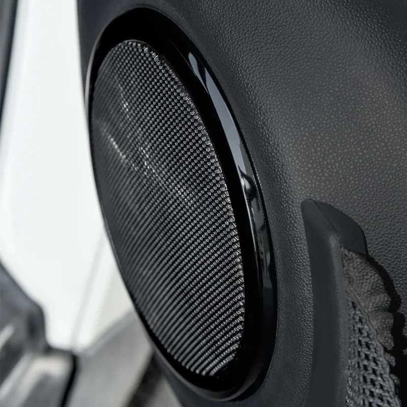 Car Audio Speaker Tweeter Cover Door Loudspeaker Frame Car Accessories Interior Decoration Ring Stickers for Smart 451 Fortwo