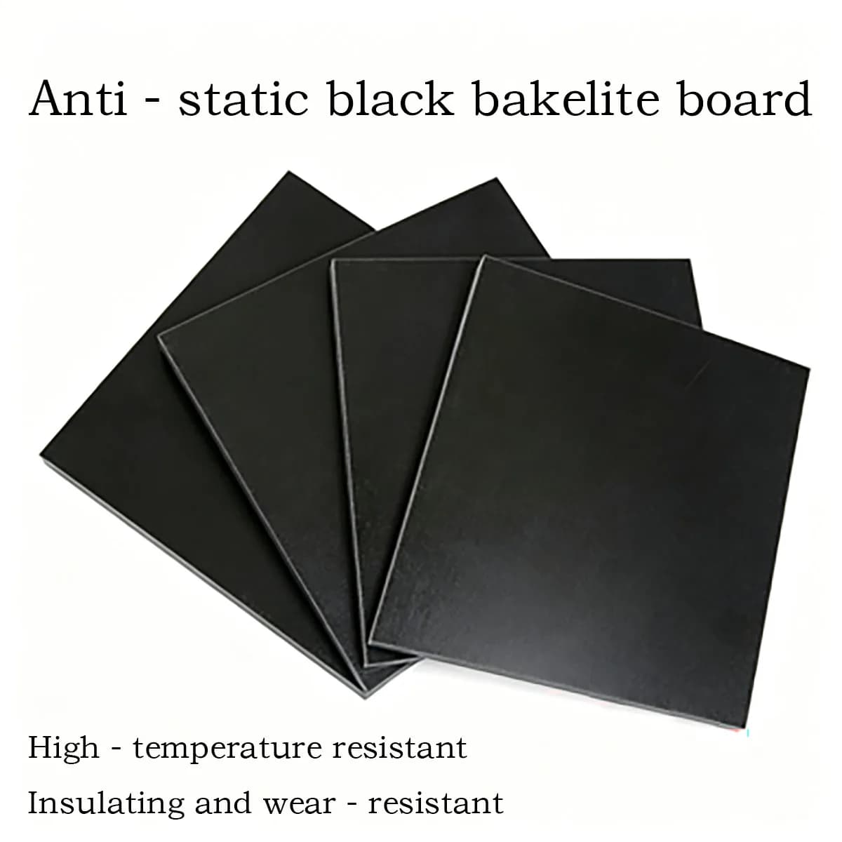 Antistatic Bakelite Plate, ESD Phenolic Laminated Sheet Black Red Color 3‑20mm For Jig Fixture Custom Cut
