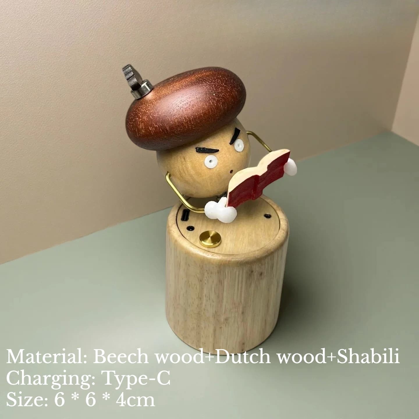 Mushroom People Read Carefully Healing Moving Statues Ornaments Atmosphere Home Decoration Handicrafts Gifts