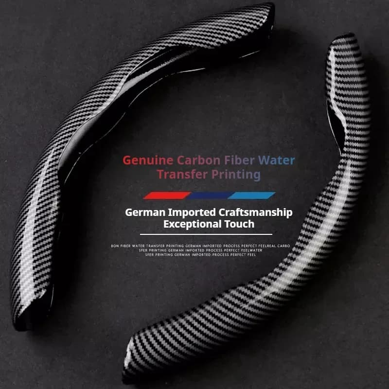 Car Steering Cover Steering Wheel Booster Cover Universal Non-Slip Carbon Fiber for Car Anti-skid Accessories For BMW Benz Audi
